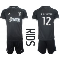 Juventus Alex Sandro #12 Replika babykläder Tredjeställ Barn 2023-24 Kortärmad (+ korta byxor)